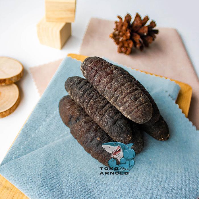 Haisom Kering Teripang ASLI Belitung 1kg isi 10 / Lintah Laut Hoisem