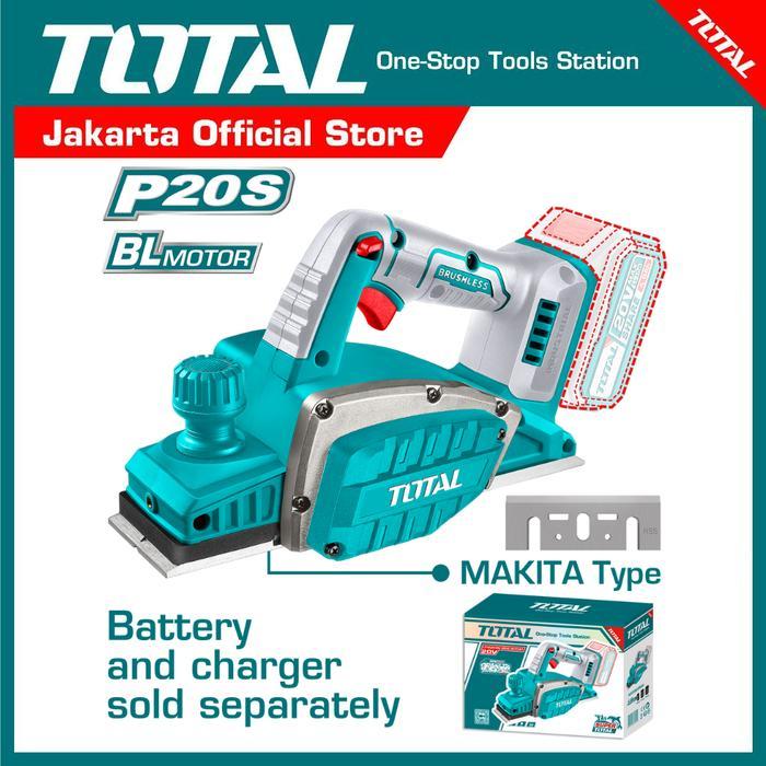 TOTAL Cordless planer TRLI20401 - Mesin Serut Kayu Baterai (Unit Only)