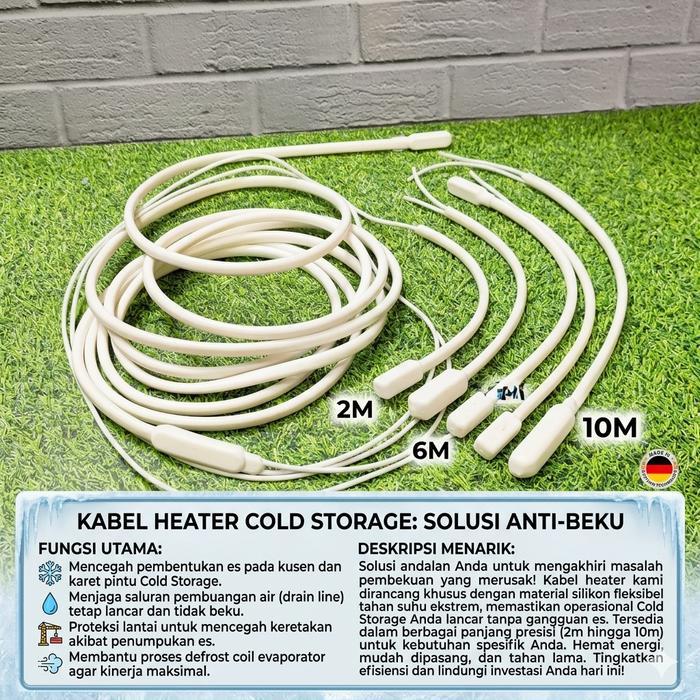 Kabel Heater Pemanas Cold Storage Drain Heater 3 Meter 220 V 120 W