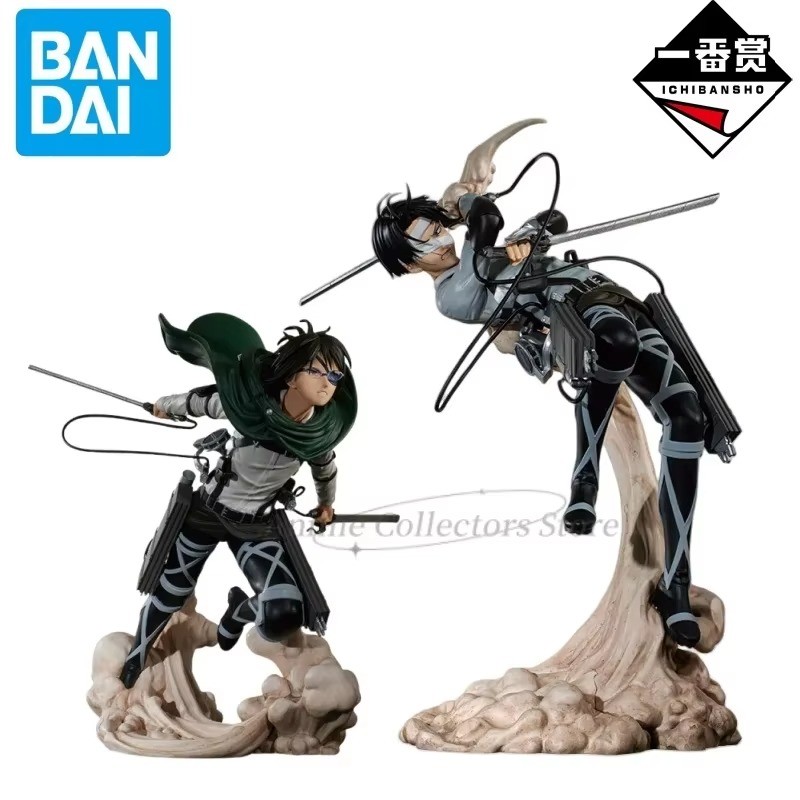 Bandai Original Anime Attack on Titan Ichiban Kuji Hange Zoe Levi Ackerman PVC Action Figure Model