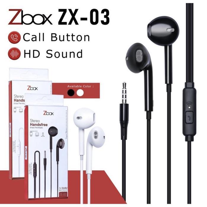 Headset Zbox Zb 575 Earphone Zx-03 Sound Super Bass Audio Music Terjamin