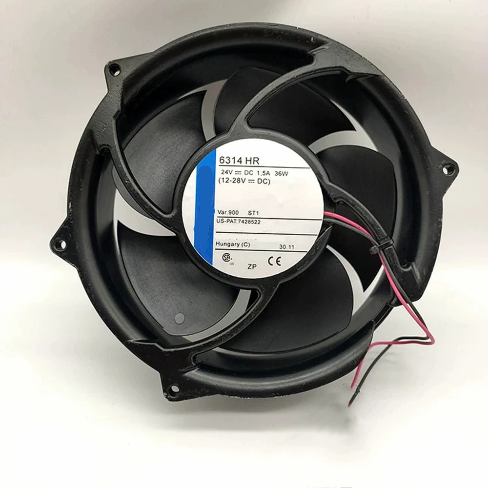 Server Cooling Fan 6314HR DC 24V 36W 172*172*51mm 2-Wire