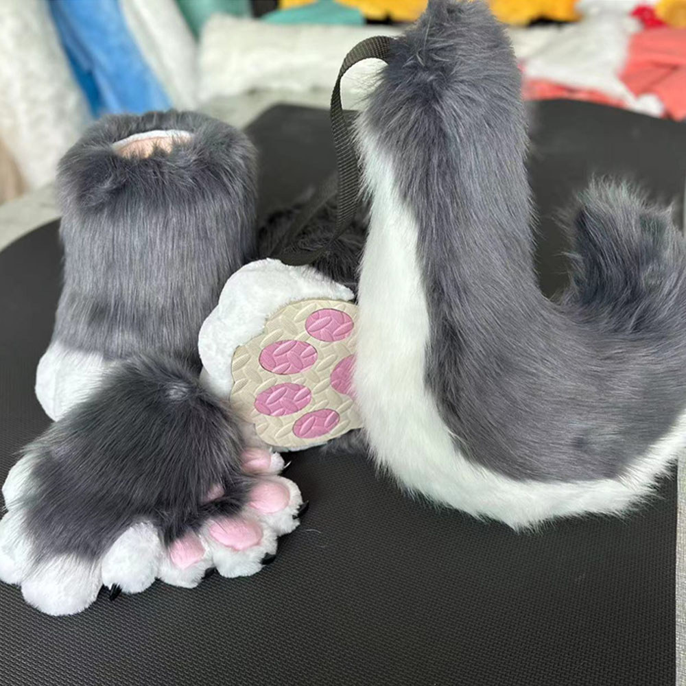 Fursuit head cheap animal head costume cat furry head cute dog head costume Halloween role-playing