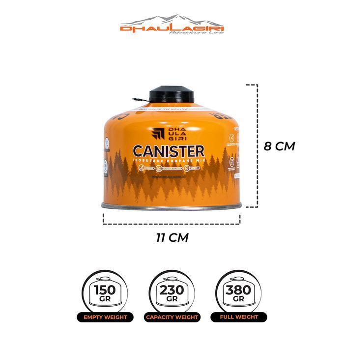 Dhaulagiri Canister 220gr - Tabung Gas Canister - Tabung Gas Kosong Canister Outdoor