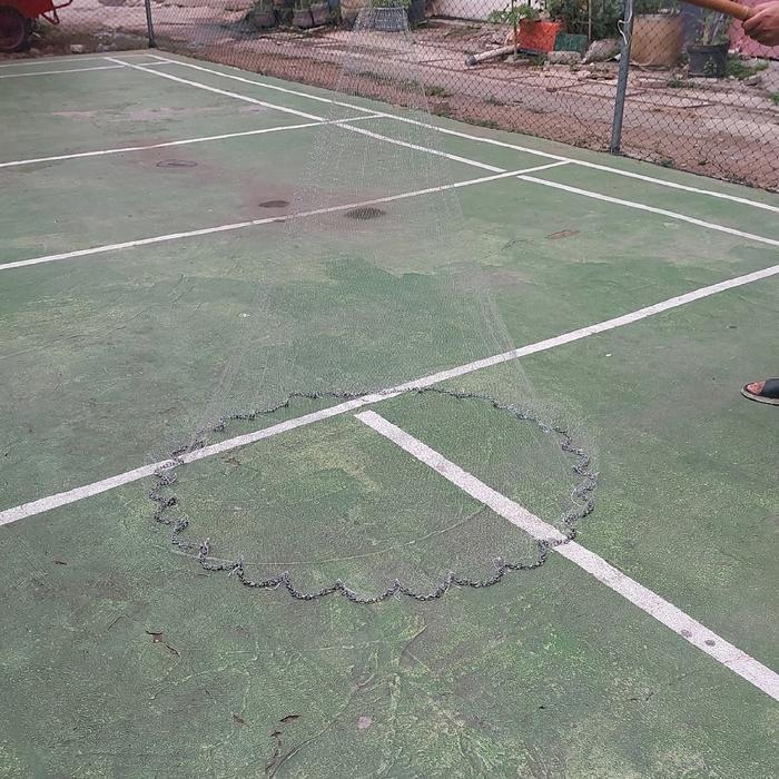Jala Ikan Dan Jala Udang Kecrik 1,3 Meter Lubang Jari Kelingking Jala Ikan Jala Sungai Jala Lempar