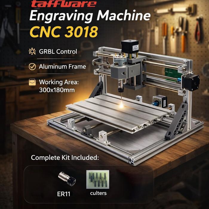 Mesin CNC 3018 Engraver Mini Laser Engraving Milling Machine With ER11 Alat Ukir PCB Kayu Akrilik