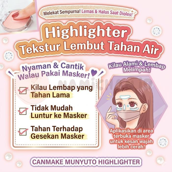 DISKON Canmake Munyutto Canmake Munyutto Highlighter Canmake Highlighter Canmake Original Jepang