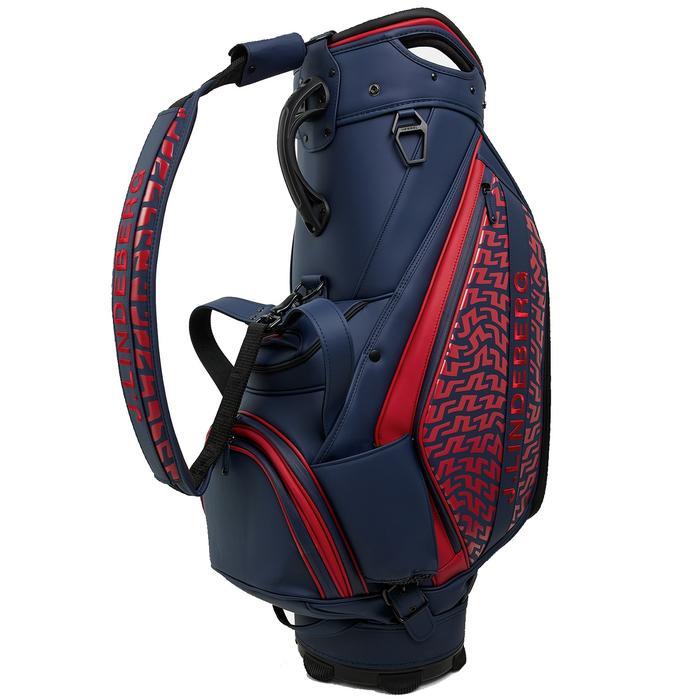 Tas golf cart bag JL JLindeberg print logo Navy Pink