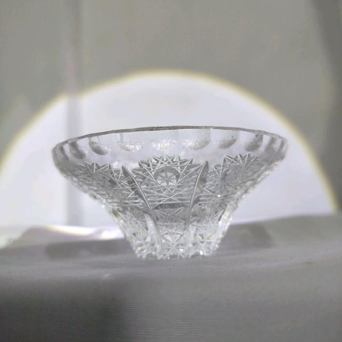 pajangan miniatur kristal Bohemia top Eropa c412
