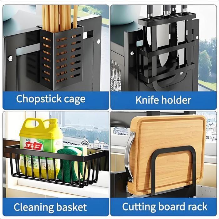 TERLARIS Rak Wastafel Dapur Rak Lemari Rak Piring Wastafel Dapur Baja tahan karat Rak Piring