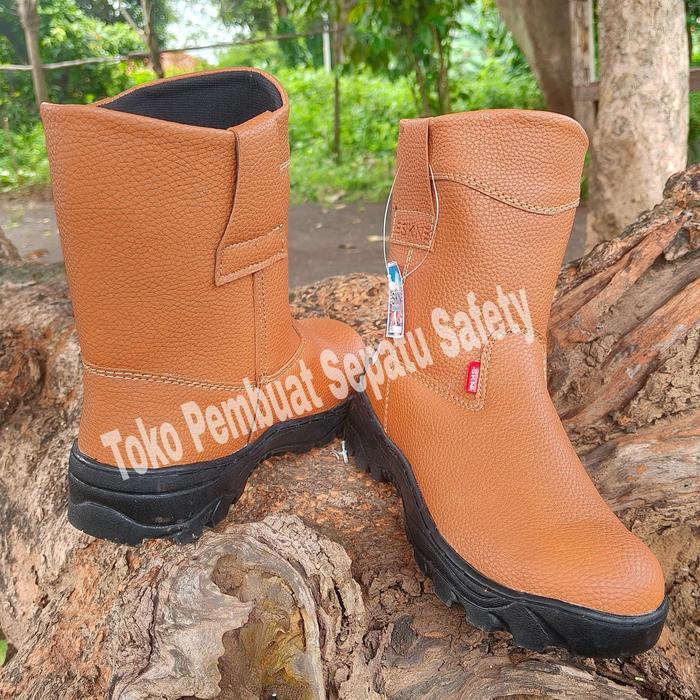 "New" Sepatu Safety Septi Ujung Besi Keselamatan Kerja Pria Wanita King Skn Joger Shoes Sepatu