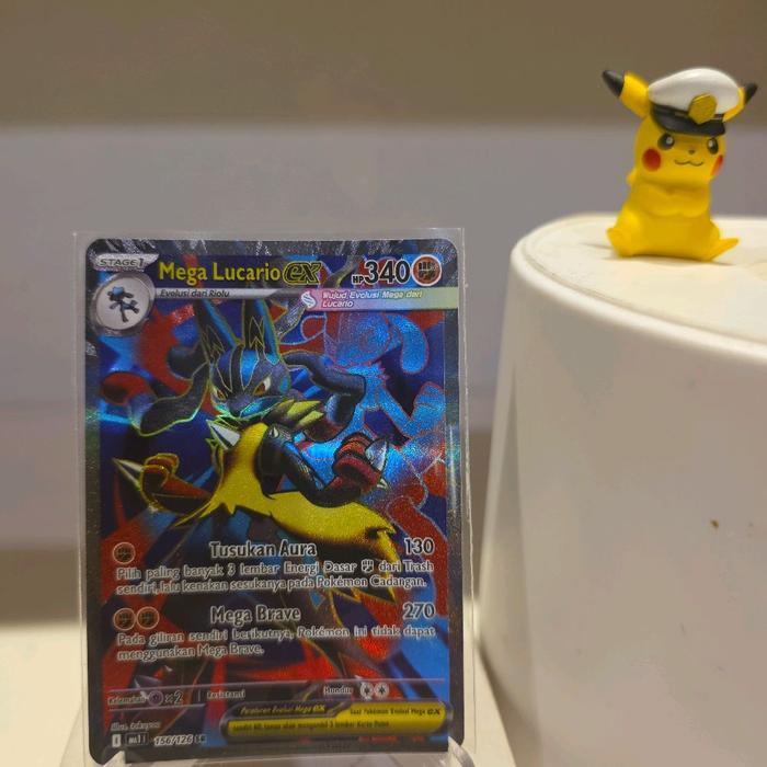 Mega Lucario Ex Sr ma1 kartu pokemon tcg indo