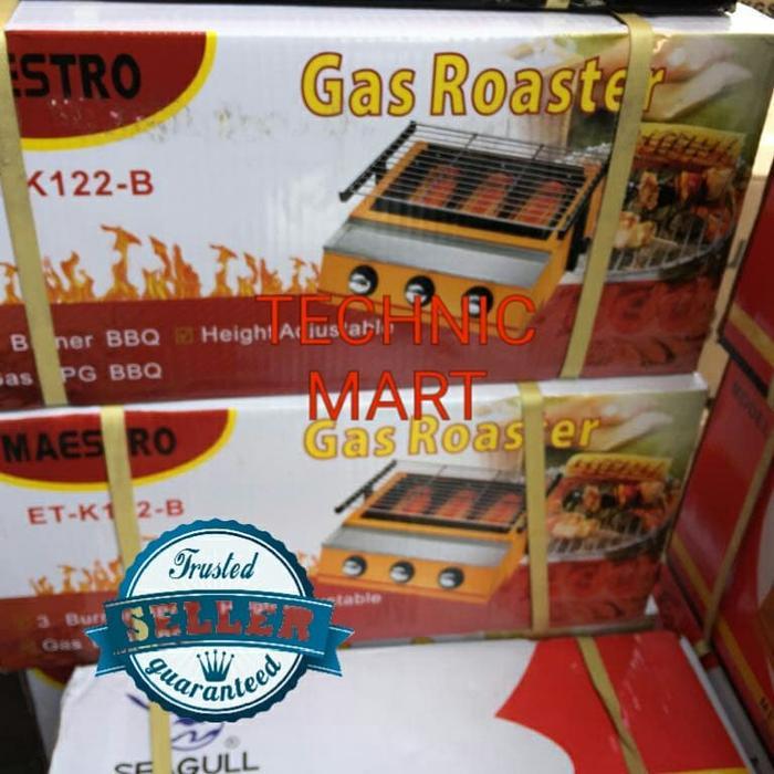 Mesin Panggang Bbq Maestro 3 Tungku / Gas Roaster (Sosis,Ayam,Sapi) Promo