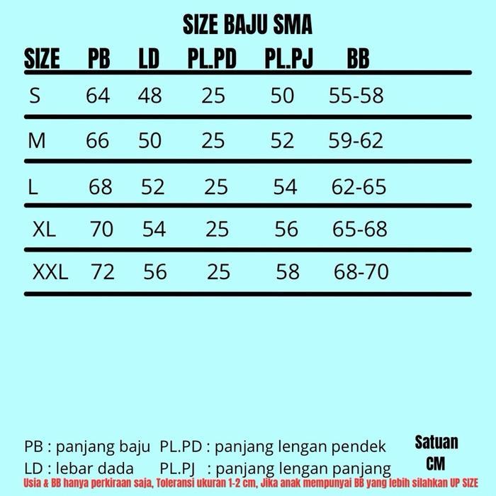 Seragam Sekolah Sma Smk Laki-Laki Baju Seragam Sekolah Pria Pendek Panjang Sma Perempuan Seragam