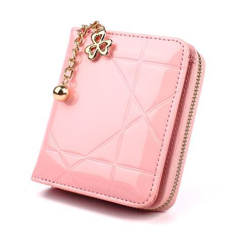 Terlaris Dompet Kecil Wanita Kulit Fashion Korea Murah Ester Lipat Resleting Glossy Abg