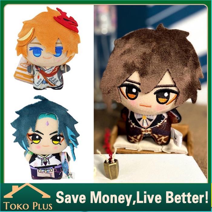 Boneka Anime Genshin Impact ZhongLi Xiao Tartaglia Plush Doll Pendant Figures Toys Game Cute Gifts