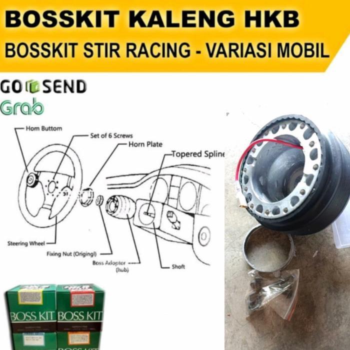 BOSKIT STIR RACING HKB SPORT WHEEL MOBIL UNIVERSAL GRAND MAX GRANDMAX HEMAT