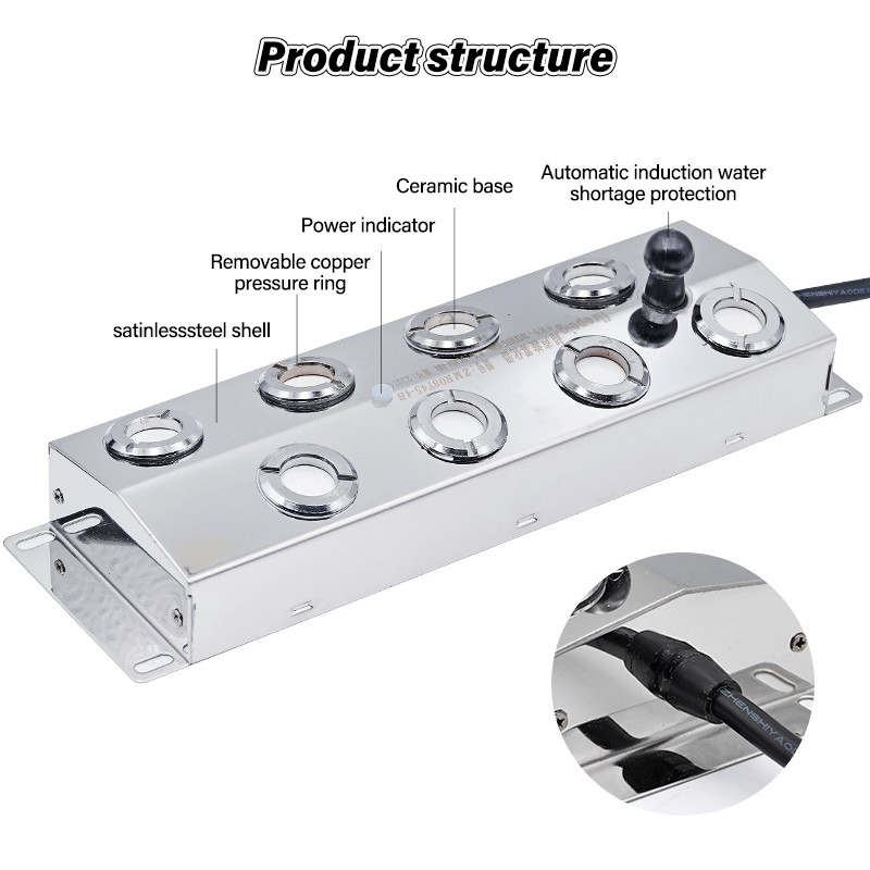 2/4/6/8/10/12 Head Ultrasonic Mist Maker Fogger for Air Humidifier Hydroponics Nebulizer Ultrasonic