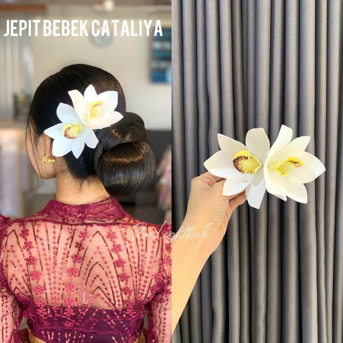 STARLIGHT BALI - JEPIT BEBEK ANGGREK CATALIYA / hiasan sanggul / bunga sanggul / sanggul modern
