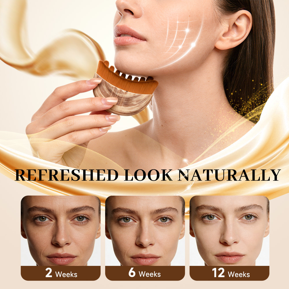 Portable Lymphatic Contour Face Brush, Facial Sculpting Lymphatic Drainage Tool, Lymphatic Drainage