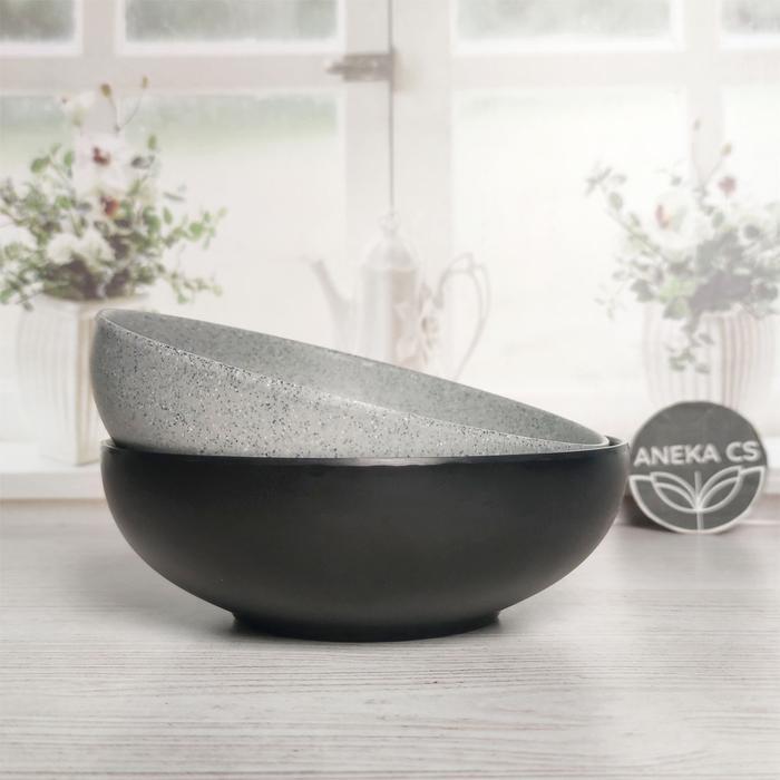 Stone Mangkok Ceper 7 inch - Mangkok Bakso - Golden Dragon W7107A