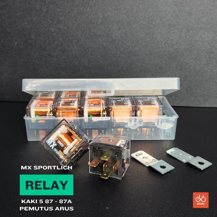 RELAY 12V RILEY 5 KAKI 5 K 5PIN 40A 87A PEMUTUS ARUS MX SPORTLICH ORIGINAL MOTOR MOBIL FREE ONGKIR