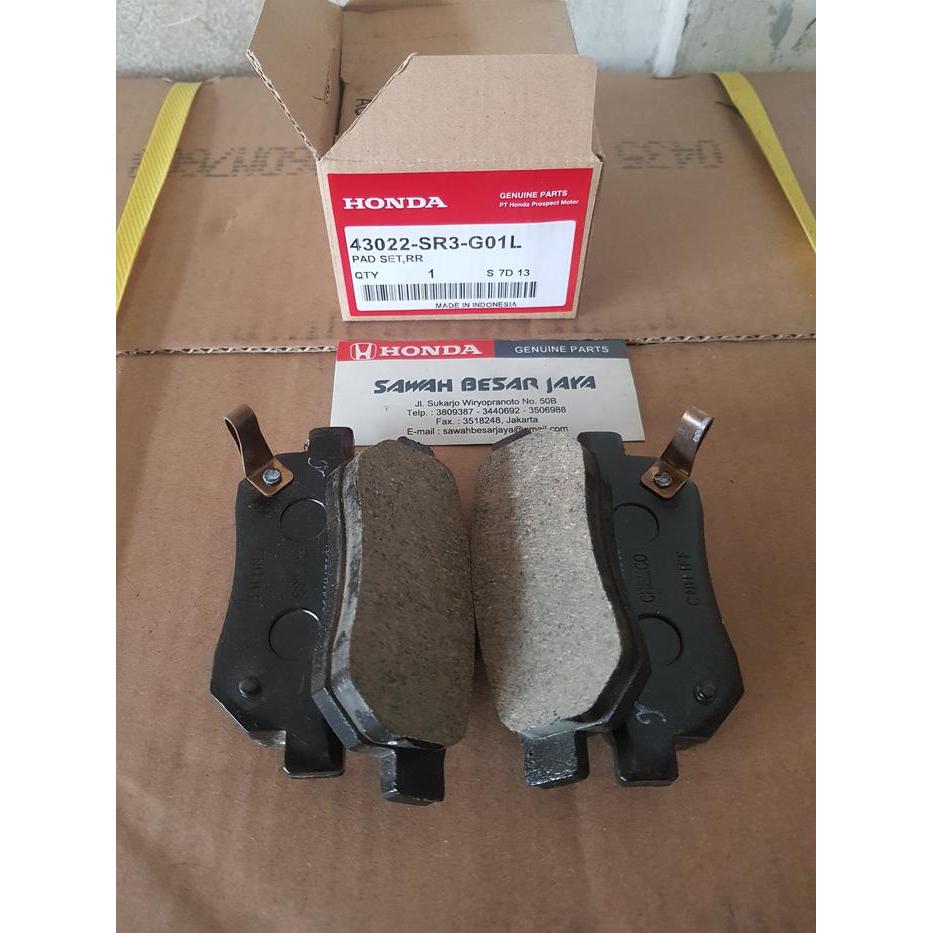BRAKE PAD ATAU KANVAS KAMPAS REM BELAKANG HONDA JAZZ GD3 S RS GE8 CITY GD8 VTEC GM2 2003 2004 2005