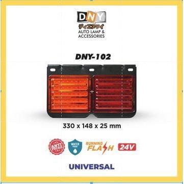 Dny Lampu Stop Belakang Universal Mika Anti Pecah Flashing 24V 102