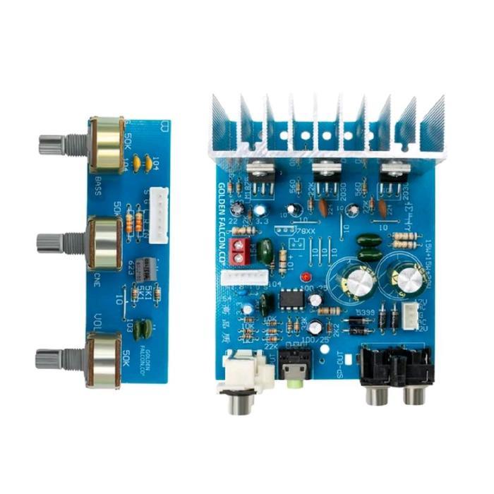 Hifi Kit Power Amplifier Speaker Aktif 2.1 Channel Tda2030 Populer