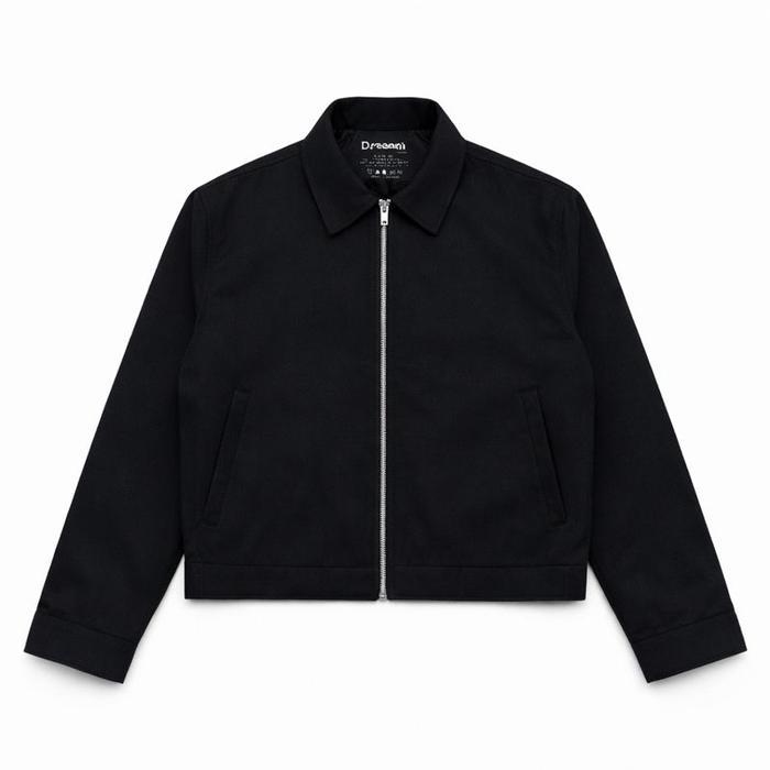 Dreeam Jaket Kerja Hitam Polos Vitune Work Jacket Boxy Polos