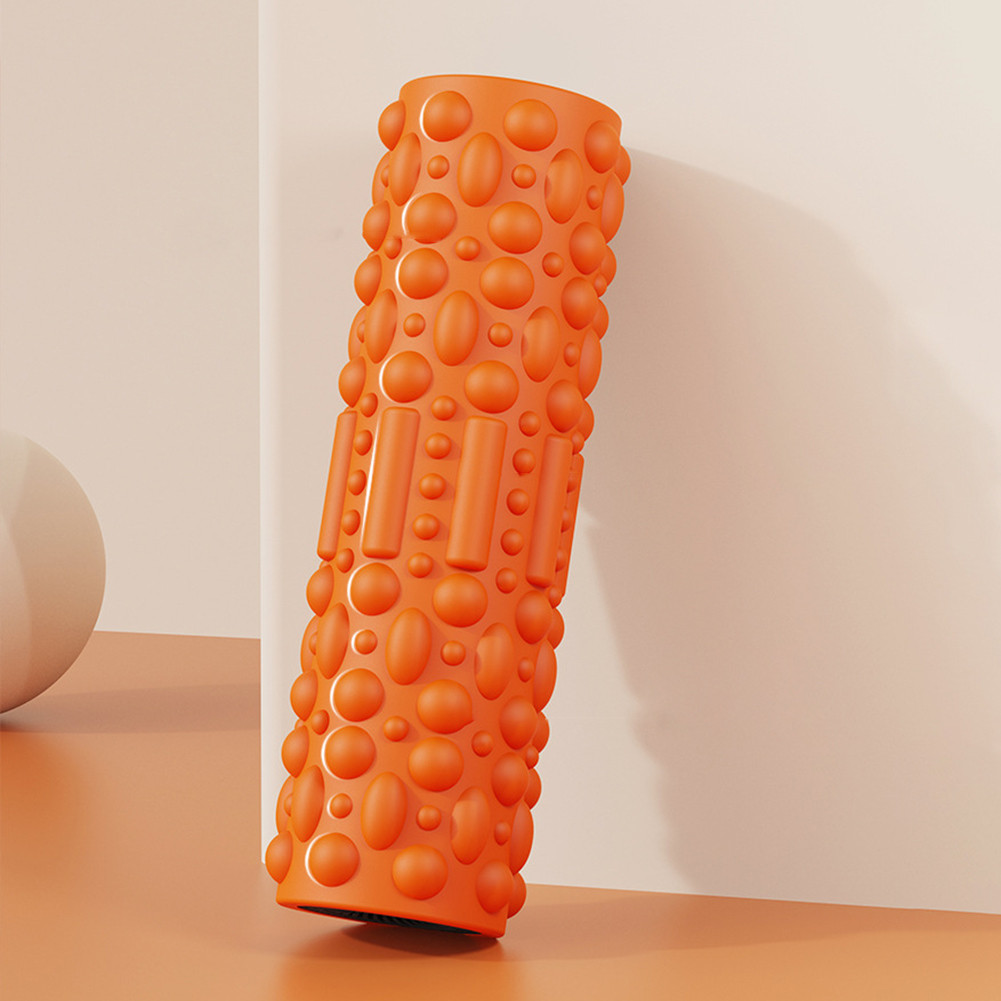 Electric Vibrating Foam Roller Massage Column Rechargeable Exercise Roller 5 Modes Tissue Massager
