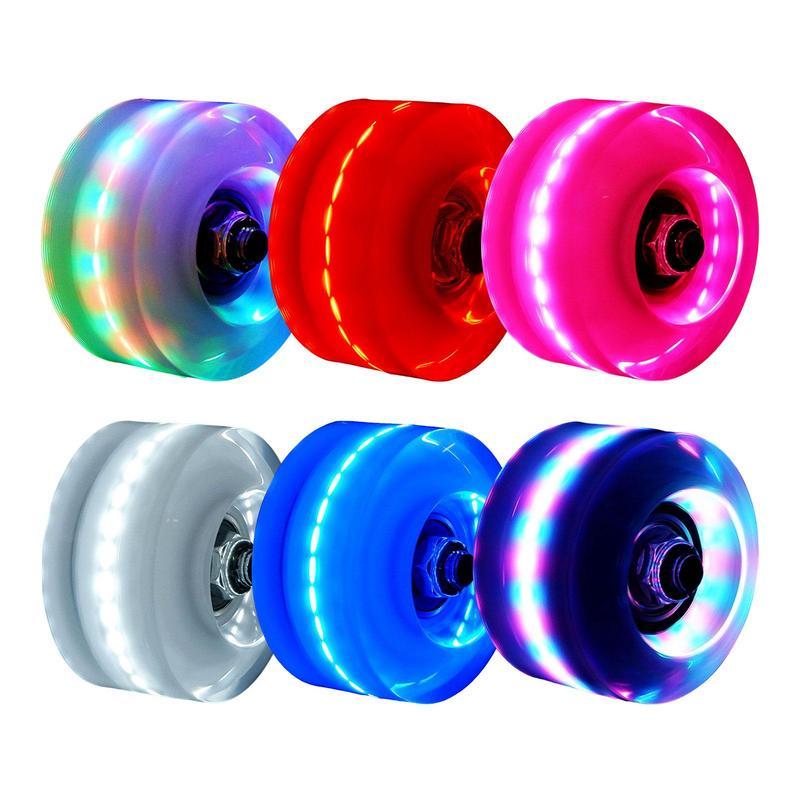 Double Row Roller Skates Luminous Wheels Roller Skates Flashing Wheels For wheel Roller Skates