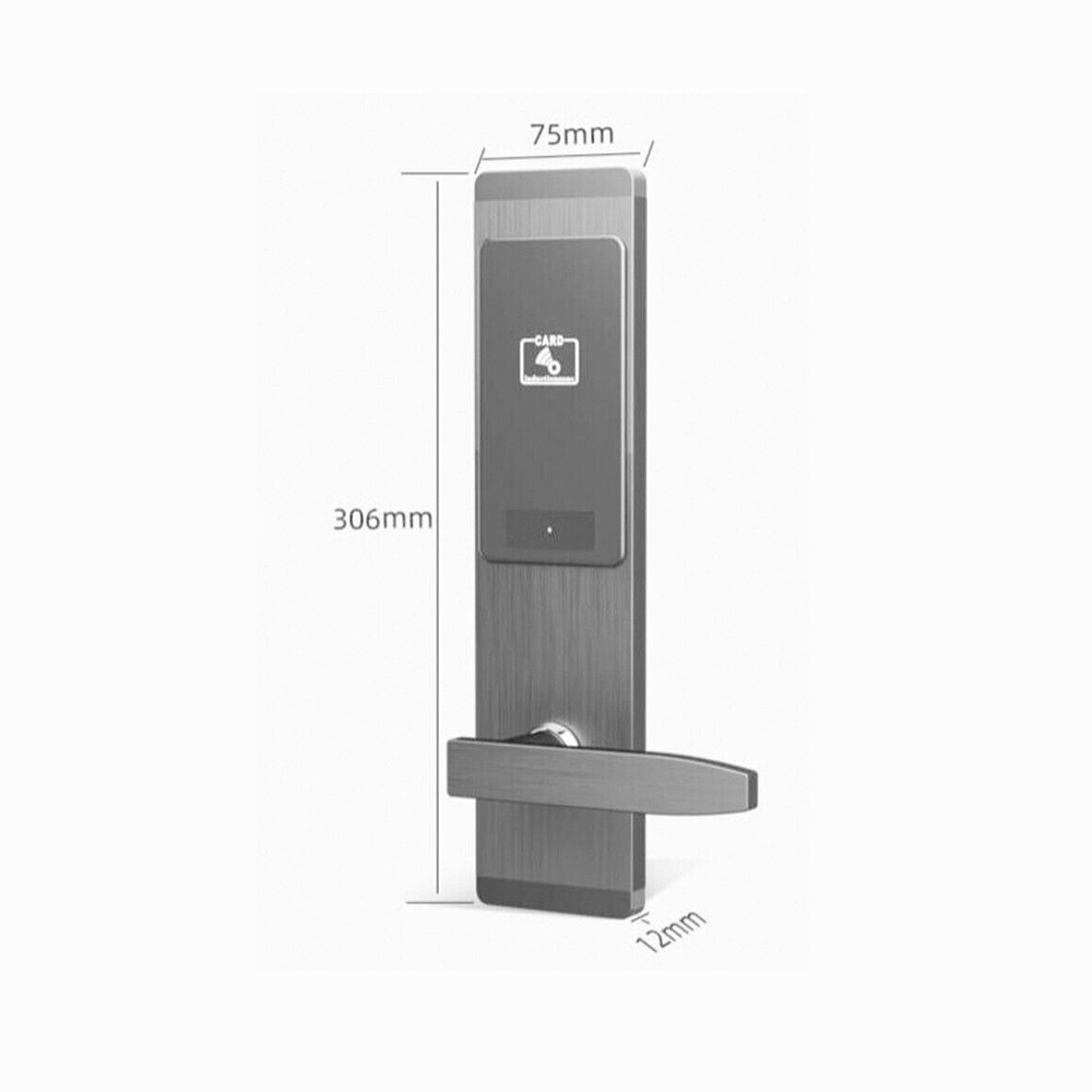 RFID card Hotel Lock Management System/ Hotel Room Locks w/Mechnical key(2020 Black)+Card