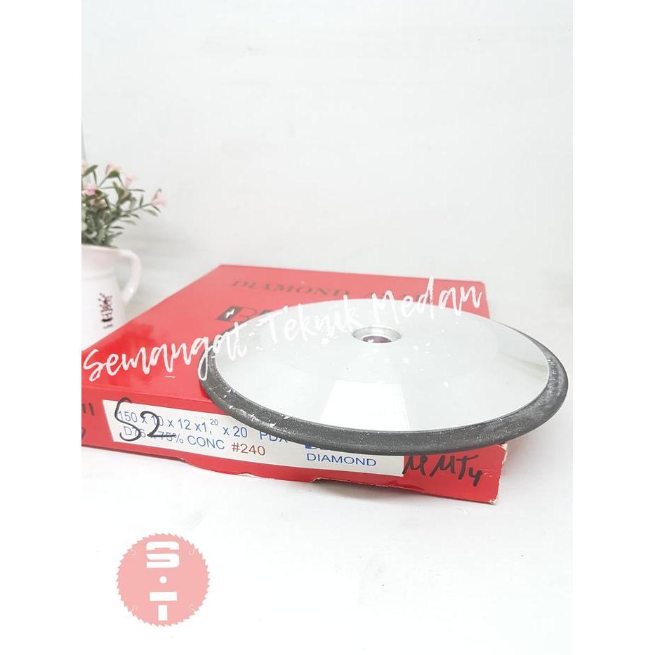Diamond Asah Batu Poles Mata Tct 6" #240 2Sisi 2 Sisi 6 Inch Blitz