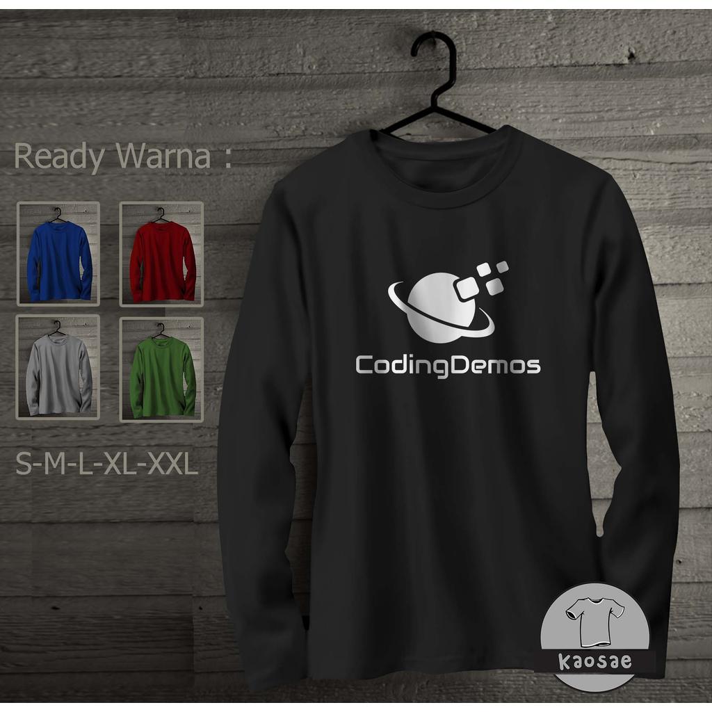 Kaos Coding Demos Tangan Panjang Kaos Distro