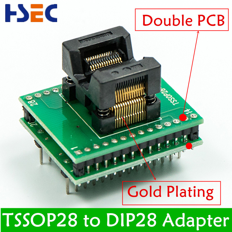 TSSOP28 to DIP28 adapter TSSOP8 IC programmer adapter socket for tl866 TL866II PLUS T48 T56 RT809H