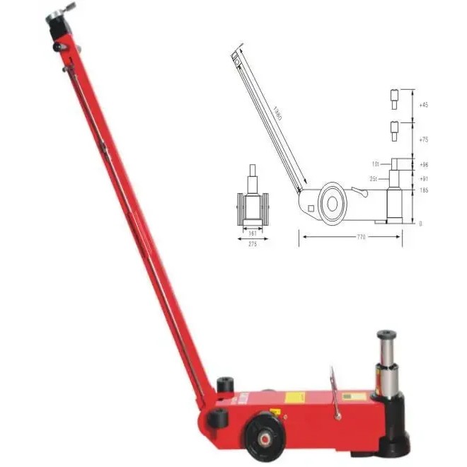 1set for 80t pneumatic jack 80 pneumatic hydraulic jack pneumatic jack Lifting machine