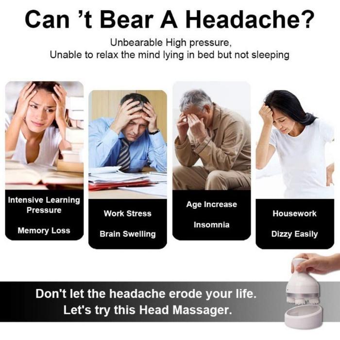 Pemijat Kepala Elektrik / Scalp Massager / Alat Pijat Elektrik Kepala Yang Menenangkan Terapi Leher