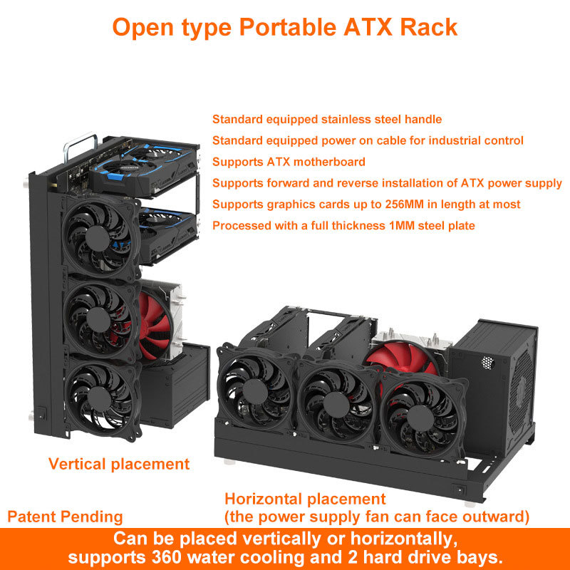 DIY Chassis X79 X99 Computer Case ATX Open Motherboard Holder ATX/-ATX/ITX Open Chassis PC Frame