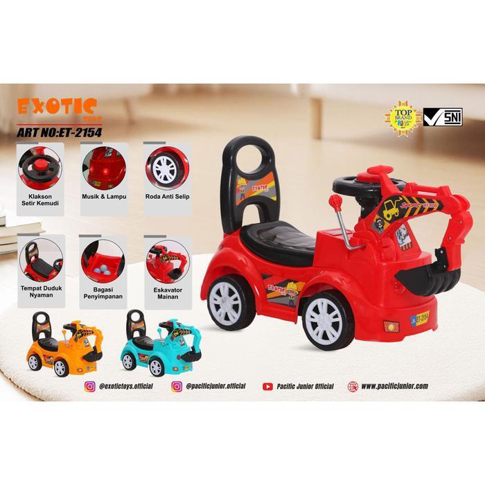 ( NEW ) - Exotic Toys MOBIL ANAK RIDE ON MANUAL TYPE TRUCK ET-2154 & Vibe ET-2125 Dengan Musik Lampu
