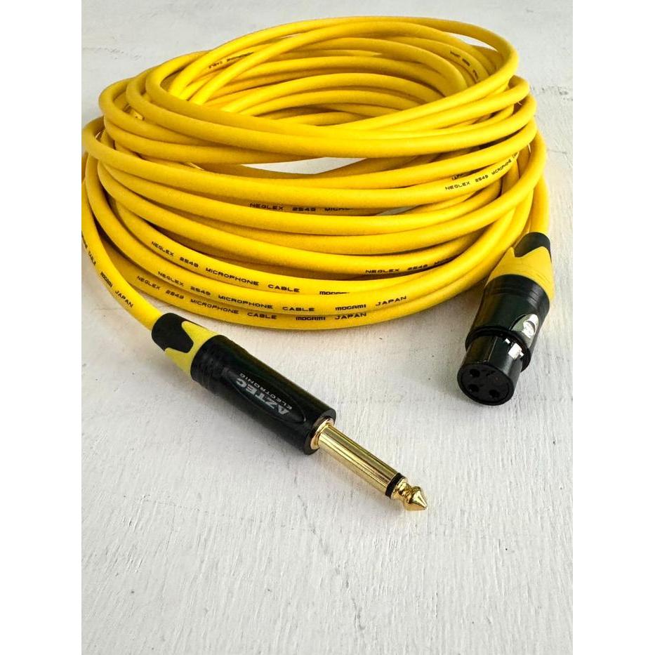 Kabel Mic Mogami Kabel Microphone Jack Xlr Female To Jack Akai Mono Jack 6.5Mm Aztec Original