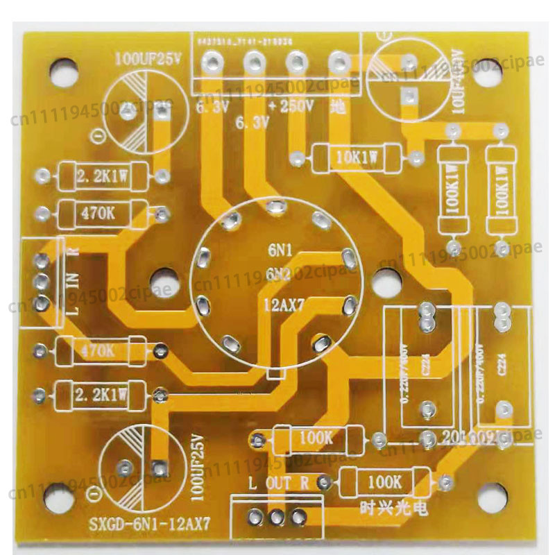 Tube Amplifier Circuit Board 6N1 6N2 Preamplifier Circuit Board Tube Amplifier Power Amplifier Push