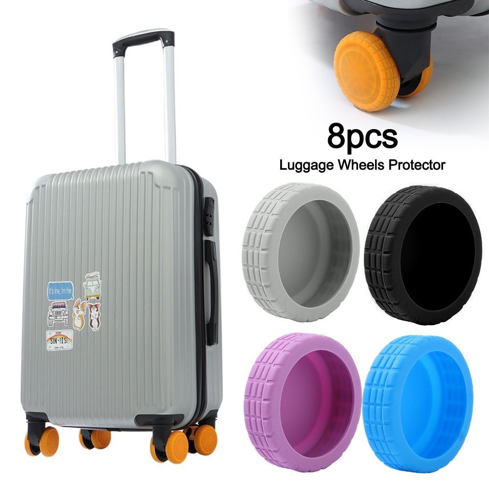 Silicone Luggage Wheels Protector Suitcase Parts Axles Noise Wheels Guard Cover Suitcase Wheels