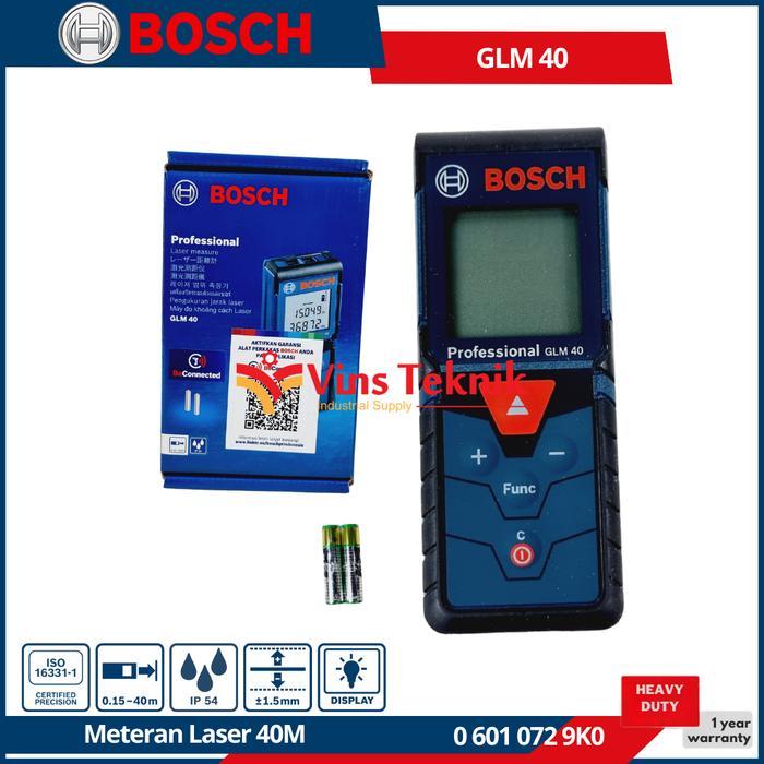 BOSCH GLM 40 Meteran Laser Digital Laser Distance Meter 40 Meter GLM40