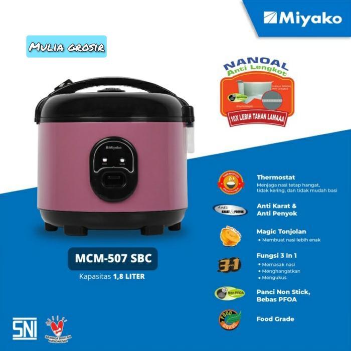 Magic Com Miyako 1.8Liter Mcm 507Sbc Magic Com Miyako 3In1 Mcm 507 Sbc