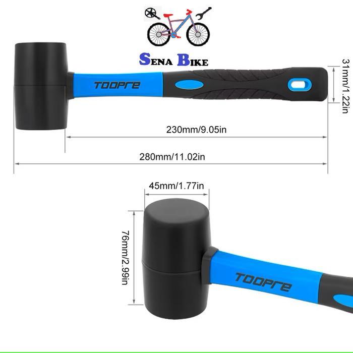 Toopre Rubber Hammer - Toopre Palu Karet - Reparasi Headset Bottom Bracket Sepeda - Palu Bb - Ketok