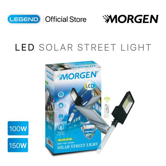 LAMPU LED MORGEN - Solar Street Light Lampu Jalan SSL30 100/150W Putih