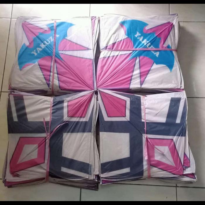 layangan sablon kertas tisu coklat Sukabumi mainan tradisional layang