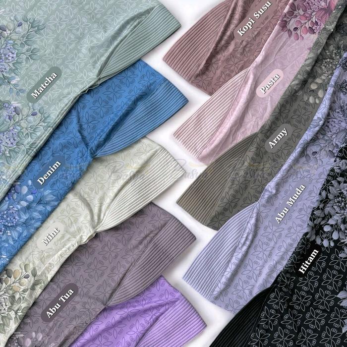 (Nurie) Bergo Pet Nr 02Hijab Instan Pet Motif Printing Hijab Instan Sublim.Jilbab Motif.Kerudung