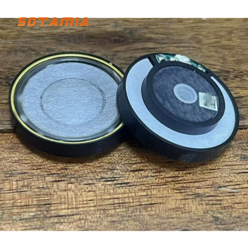 S0TAMI4 2pcs 40mm Subwoofer Headphone Speaker 32 Ohm 5W 25 Cores Wool Diaphragm Woofer DIY Helmet